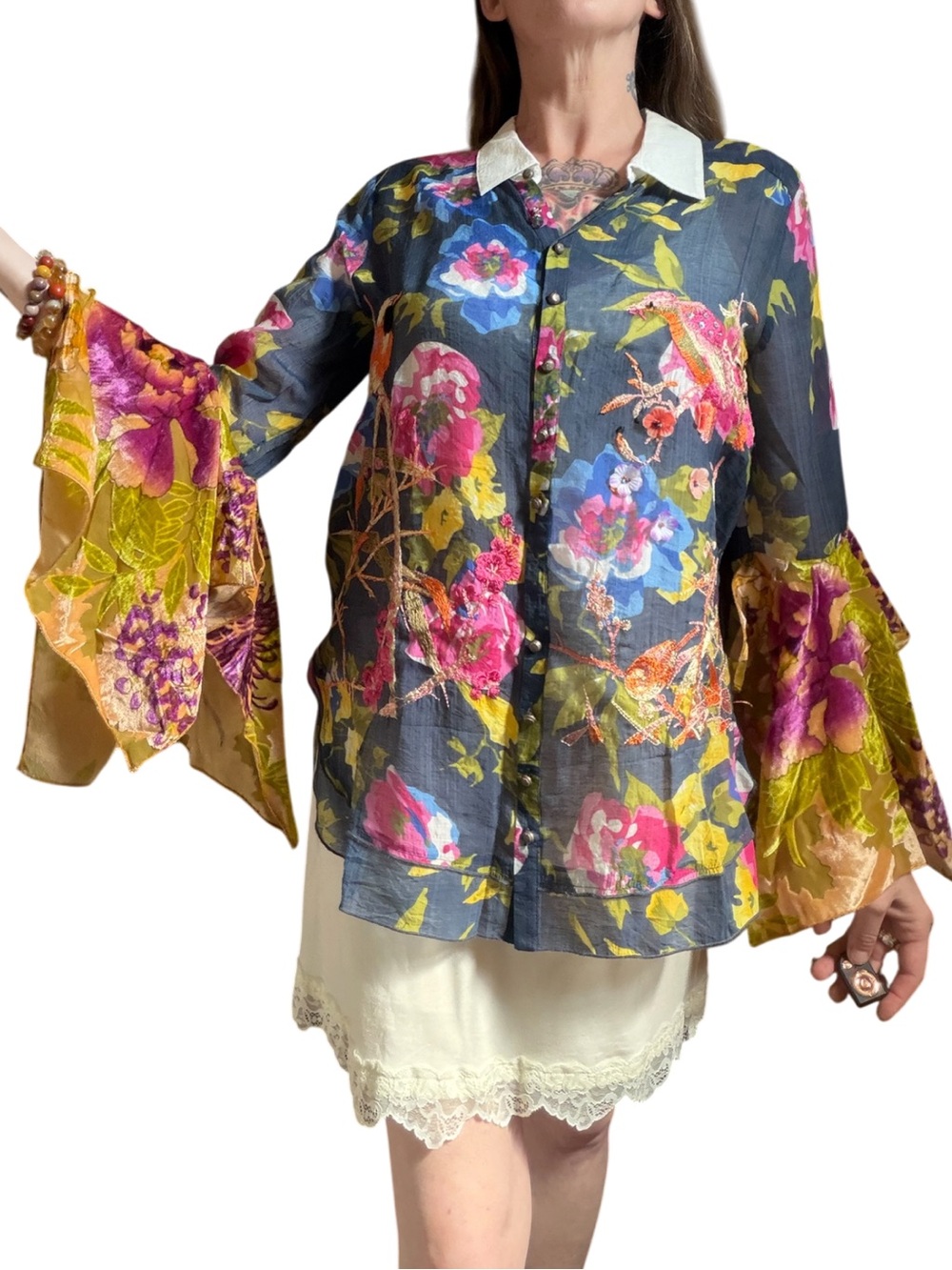 Aratta OOAK embroidered